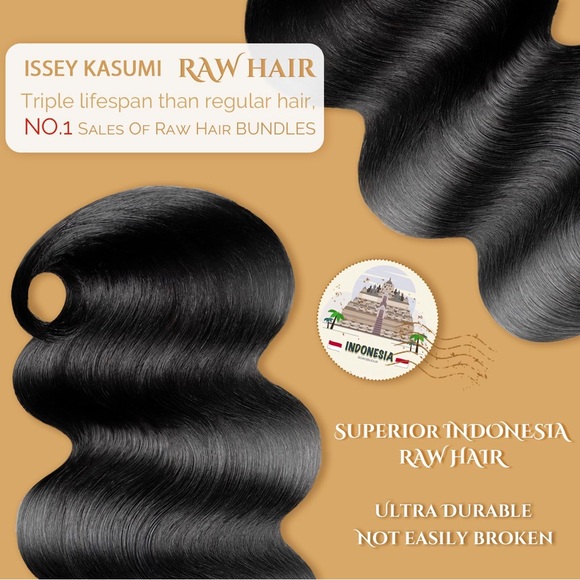 HUMAN HAIR Raw Body Wave Bundles, Triple Lifespan Than Regular Virgin Hair, 15A - Picture 5 of 15